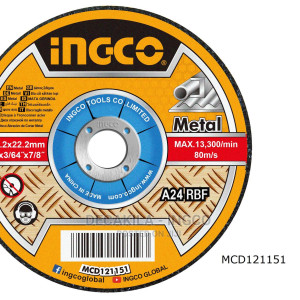 Abrasive metal cutting disc