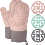 Silicone oven mitts