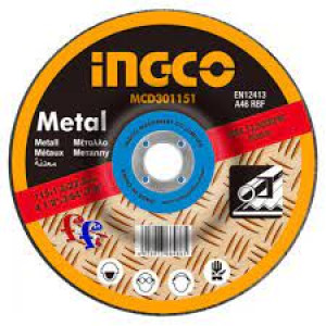 Abrasive metal cutting disc